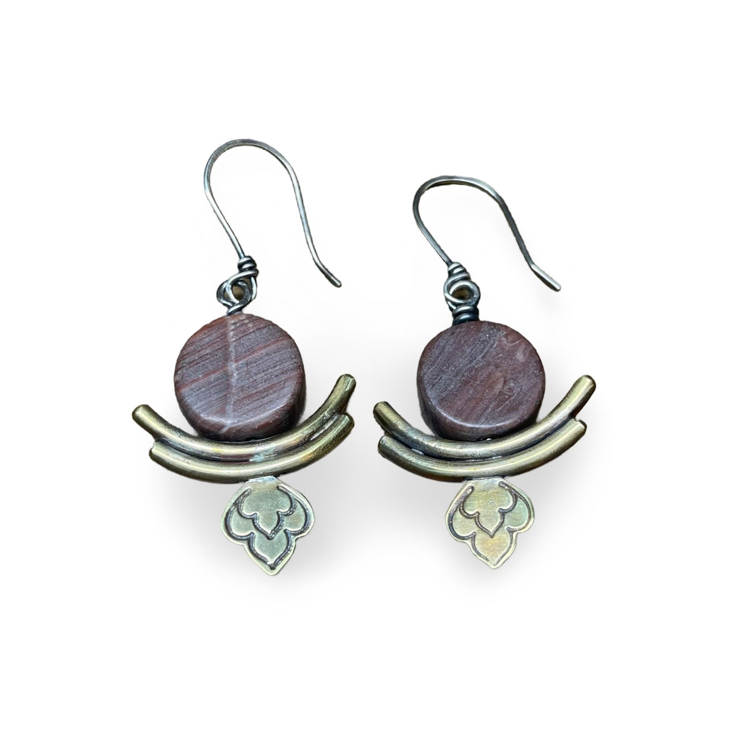 Jasper Lotus Earring