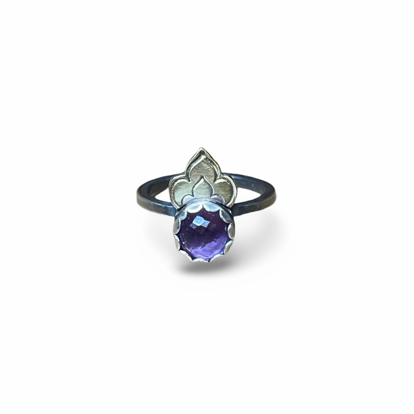Amethyst Lotus Ring
