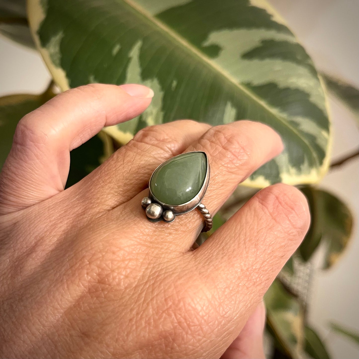 Green Aventurine Ring